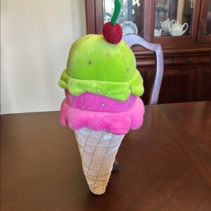 Ice Cream Cone Plush Toy